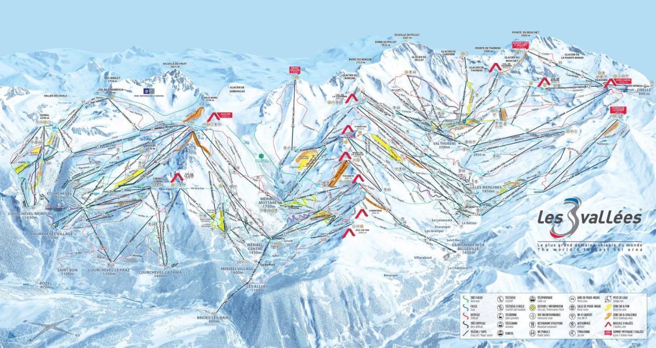 La Tania La Saboia Sleep 8 Private Sauna Lounge Dining 2 Bathrooms Kitchen 2 Balconies Ski In Out Exterior photo